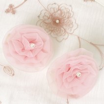 지나송 커튼 꽃집게, 핑크, 2개