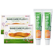 동국제약 마데카솔 연고 8g x 2p + 밴드 케어 플러스 고탄력 반창고 20매 x 2p 세트, 1세트