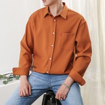 단군 남성용 빅사이즈 링클프리 오버핏 긴팔 셔츠