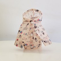 펫띠 반려견 베이직 피크닉 레인코트, 혼합색상