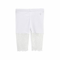 컬리수 여아용 러블리 레이스 6부 레깅스 C222PTX08P