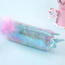 반짝거리는 컬러풀 스팽글 홀로그램 유니콘 파우치