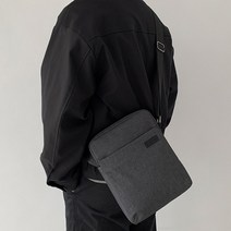 끄레앙 남성용 무지 캐주얼 크로스 메신저백 CR3301