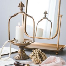뷰넷 빈티지 인테리어 캔들 홀더, 골드