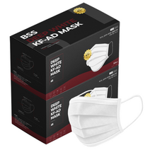 비에스에스마스크 비말차단 덴탈 마스크 대형 KF-AD, 50개입, 딥화이트, 2개