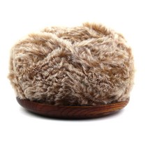 얀팩토리 슈퍼밍크 인조퍼얀 쁘띠 목도리 털실 4p, 진밤밍크, 55m, 4개