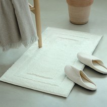 시나앤소모 플레인 극세사 발매트, 아이보리