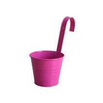 알록달록 난간 고리형 철제화분, 로즈