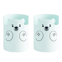 다아모아 베어 펜꽂이, 블루, 2개