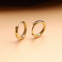 여성용 디아더컬러 실버 925 데일리 심플 귀걸이 6mm DW_214