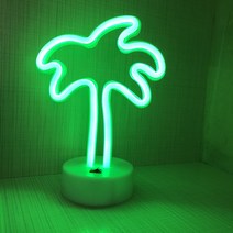 [전통탈팬던트] 세아 LED 펜던트 조명 10 야자나무 베이스 + USB 포트, 초록(조명), 랜덤발송(USB 포트)