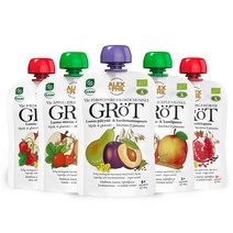 알렉스앤필 쑥쑥이단계 A 세트 5p, 1세트, 사과 + 시나몬 혼합맛, 딸기 + 바닐라 혼합맛, 배 + 카다멈 혼합맛