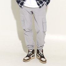 에씨드슬라이드 남성용 유니섹스 고신축 밴딩 카고 팬츠