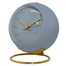 데코트리 북유럽 아이디어 탁상시계 9 x 6.5 x10 cm, 블루