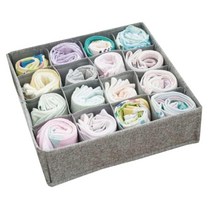 더살림 패브릭 서랍형 칸칸 속옷정리함 16p, 1개