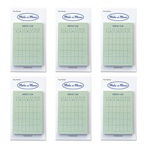 페이퍼리안 메이크 어 메모 점착식 메모지, 먼슬리 플랜, 6개