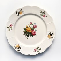 위즐리 빈티지 엔틱 브런치 접시 2p, 8 클래식 플리츠