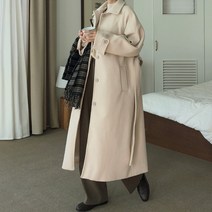 프롬미스 여성용 마인드 울 롱 코트