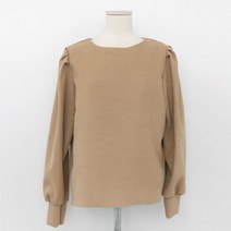 큐니걸스 겨울까지 쓰리핀턱 볼륨라운드 블라우스