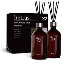 헤트라스 프리미엄 대용량 디퓨저 500ml 2p 선물세트, 그레이프프루트향, 2개