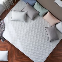 패브릭아트 마리안느 마이크로 모달 누빔 침구세트 패밀리 패드커버 + 베개커버 2P 세트