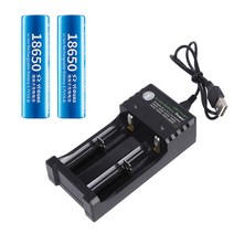 미나티 리튬이온 충전지 전용 홀더 2구 J48 + 충전식 배터리 J22 18650 1200mAh 2p, 1세트