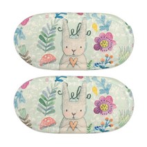 모나코올리브 바니융 손목보호 마우스 쿠션, 플라워래빗, 2개