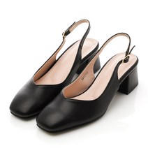 갓슈 비키브이 빅사이즈 미들힐 슬링백 5cm