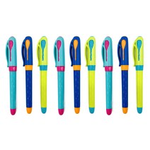 더오픈하우스 투톤 컬러 고급 만년필 01-0268 9p, 0.5mm, 랜덤발송