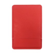 토이다락방 휴대용 가죽 간편 손거울, 레드, 1개