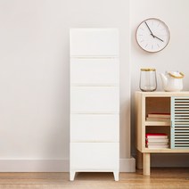 보노하우스 심플리 베이직 5단 서랍장, 1개, 화이트