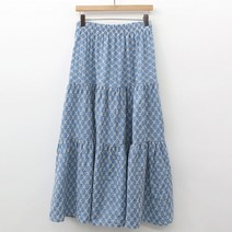 슈가펀 하프네 펀칭자수 캉캉 롱스커트