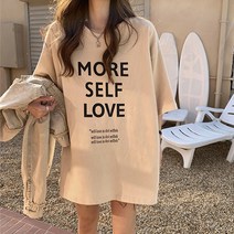 레몬소울 여성용 모얼 루즈핏 프린팅 반팔 티셔츠