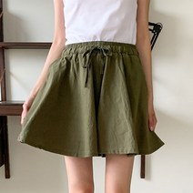 헤이진 여성용 데일리 린넨 치마바지