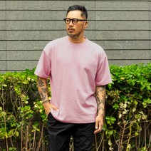 파이브엑스라지 남성용 오버핏 특양면 미니멀 반팔티