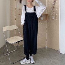 MA 캐주얼 포켓 루즈핏 멜빵바지