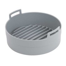 에어프라이어 실리콘 용기 이지프라이팟 220mm, 그레이, 1개