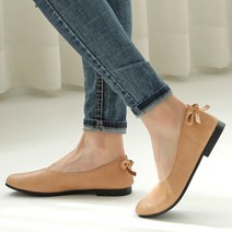 홀리버니 여성 러블리 힐탭 리본 플랫슈즈 T712R