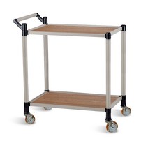 월드센스 2단 서빙카트 우드 신대, 내츄럴오크, 1개