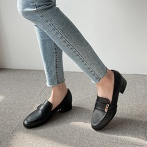 여성용 루프니 미들힐 로퍼 3cm