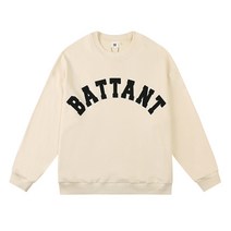 여성용 스트릿 루즈핏 자수 맨투맨