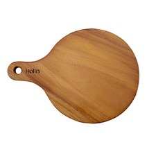 Holin 마호가니 원목 도마 핸들라운드