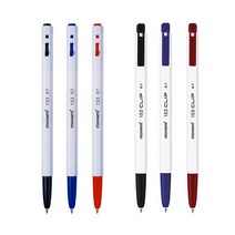 모나미 153 볼펜 0.7mm 3종 x 5p + 153 CLIP 펜 0.7mm 3종 x 5p, 흑색 , 청색 , 적색, 1세트