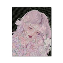 아디코 LED 보석 십자수 DIY 40 x 50 cm, 향수와 소녀(LB50), 1개