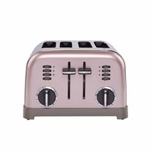 쿠진아트 클래식 메탈 4구 토스터 PINK, CPT-180PKKR