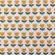 슈슈룸 꽃 퀼트 원단 패브릭 F-0220, 옐로우