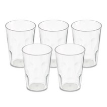 엔에프락 트라이탄 깨지지 않아 오래 쓰는 컵 물방울 280ml, 투명, 5개
