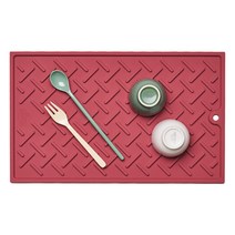 엘로니 라티스 실리콘 드라잉 매트, 코랄레드, M