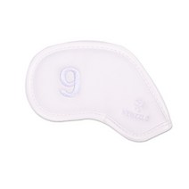 뉴즐 담카우 사피아노 더블사이드 넘버 9번 아이언커버 DBNIRSPA0002, 올화이트 + 화이트자수