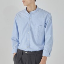 남성용 알럽홈 헨리넥 비즈니스 셔츠